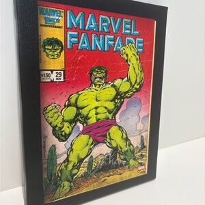 Marvel Fanfare #29 Hulk Comic Cover Canvas Print-Retro Vintage Wall Art 15x20cm